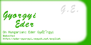 gyorgyi eder business card